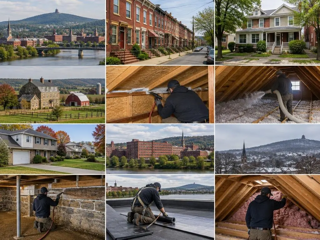 Rowhome Roof & Attic Insulation in Reading, PA